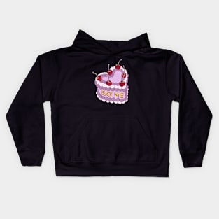 Purple Cake Eat Me Kids Hoodie